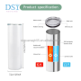 Factory Wholesales Sublimation Blank 20oz Straight Glossy Matte White Silver Glitter Skinny Sublimation Tumbler With Lid