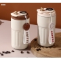 Temperature Display 450ml Coffee Mugs Double Walled Stainless Steel Cup Portable Outdoor Travel Water Bottles Customized LOGO