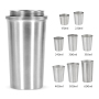 Factory Economic Single Wall Stainless Steel Cup Fashion Beer Mug  7 in 1 Set Tumblers Travel Mugs Camping Cup
