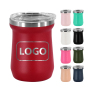 Custom Logo 5oz Stainless Steel Yerba Mate Cup SS304 Double Wall Mini Coffee Mugs Powder Coated Shot Glass for Laser Engraving