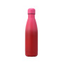Gym Sport Style 500ml Powder Coated Gradient Finished Drinking Cola Bottle Stainless Steel Custom Cola Shaped Water Bottles