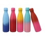 Gym Sport Style 500ml Powder Coated Gradient Finished Drinking Cola Bottle Stainless Steel Custom Cola Shaped Water Bottles
