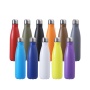 Gym Sport Style 500ml Powder Coated Gradient Finished Drinking Cola Bottle Stainless Steel Custom Cola Shaped Water Bottles