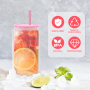 RTS US Warehouse Pre -Drilled Blank 16oz Double Wall Beer Glass Can with Plastic Lid and Straws for Snow Globe Glitter 25pcs/ctn