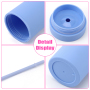 Copos Reutilizveis 16oz Double Wall Skinny Tumbler Reusable Cold Matte Cup Plastic Matte Acrylic Tumbler