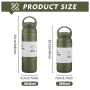 350ml 500ml Powder Coated Double Wall Stainless Steel Outdoor Tumbler Kids Student Vacuum Thermal Water Bottles Flask