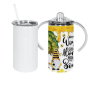 USA Warehouse RTS 30pcs/ctn 12oz Sublimation Sippy Cup Kids Bottle with Handle Lid and Plastic Lid for Direct Drinking