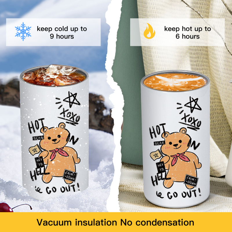 USA Warehouse RTS 30pcs/ctn 12oz Sublimation Sippy Cup Kids Bottle with Handle Lid and Plastic Lid for Direct Drinking