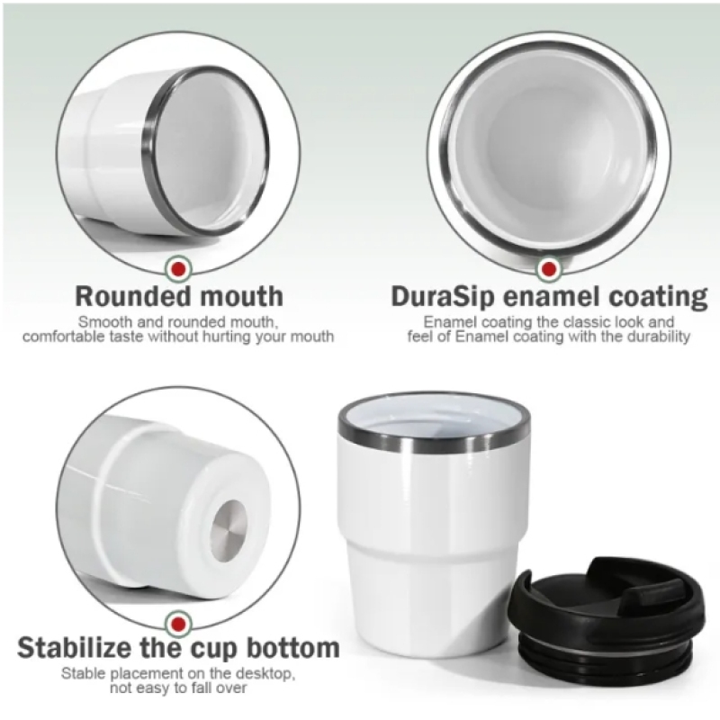 30PCS/CTN RTS 6oz Sublimation Stainless Steel Coffee Mugs Mini Cups Inside with Enamel Coating Heat Printing