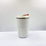 Wholesal 450ml Coffee Cup Stainless Steel Inside Plastic Outside Milk Cup Outdoor Portable Sports Water Mug for Customization