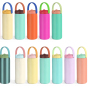 Candy Colors Kids Water Bottle Stainless Steel BPA Free 12oz Water Bottle Vacuum 18oz Kids Cup with Custom Logo Straw Lid