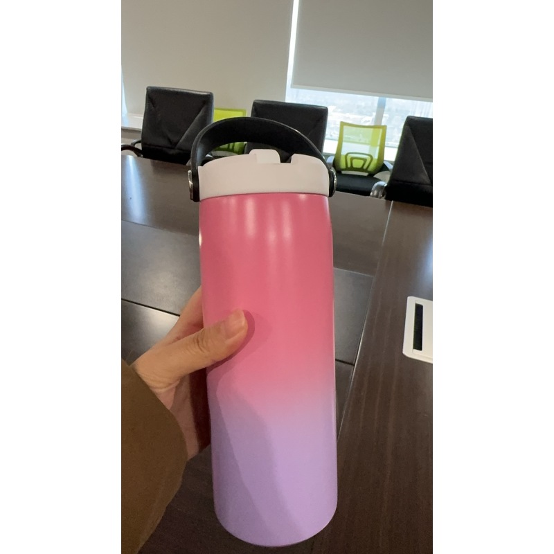 Candy Colors Kids Water Bottle Stainless Steel BPA Free 12oz Water Bottle Vacuum 18oz Kids Cup with Custom Logo Straw Lid