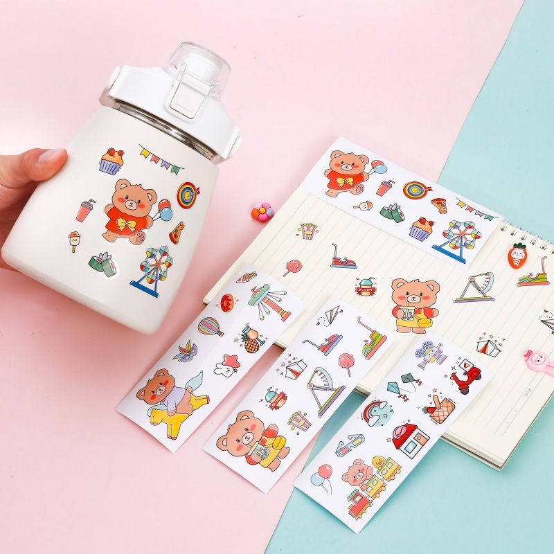 Custom logo Waterproof Cute Sticker Uv Dtf Wraps for Drinking Water Cup Glass Tumbler