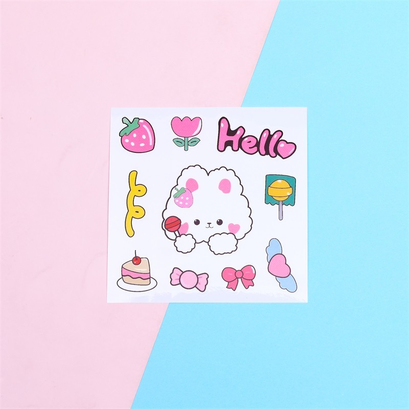 Custom logo Waterproof Cute Sticker Uv Dtf Wraps for Drinking Water Cup Glass Tumbler