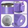Brand ODM&OEM 14oz Double Wall Thermal Insulated Stainless Steel Mug Tumbler Coffee Cup with Handle