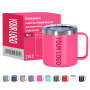 Brand ODM&OEM 14oz Double Wall Thermal Insulated Stainless Steel Mug Tumbler Coffee Cup with Handle