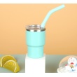 MInt with metal+silicone straw