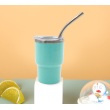 Mint with metal straw