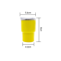 Wholesale 3oz Shot Glass Tumbler Stainless Steel SS304 Inner Plastic Outside Car Travel Mug Mini Cup with Metal Silicone Straw