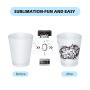 US Warehouse 144PCS/CTN  RTS 1.5oz Sublimation Shot Glass Wine Whiskey Glass Frosted Sublimation Blanks 1.5 oz Shot Glasses