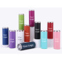Promotion Gifts Custom Logo Travel Mug Double Wall Stainless Steel 20 oz Skinny Slim Tumbler Cups with Sliding Lid and Straw