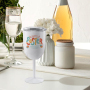 In Stock 10oz White Sublimation Blanks Stainless Steel Insulated Wine Tumbler Goblet Tall Glasses Champagne Tumbler