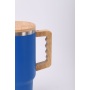 Custom Logo 40oz Stainless Steel Tumbler SS304 Laser Drinking Insulated Water Bottle Travel Coffee Mug with Wooden Handle Lid