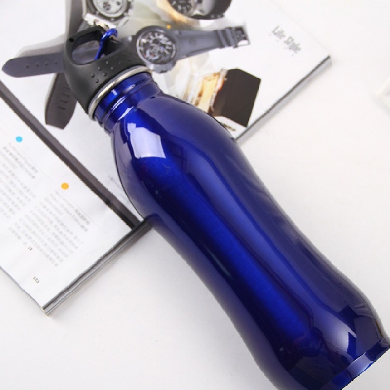 Gym Sport Travel 500ml 750ml Golssy Finished Drinking Bottle 304 Stainless Steel Custom Gourd Shaped Cycling Water Bottles