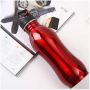 Gym Sport Travel 500ml 750ml Golssy Finished Drinking Bottle 304 Stainless Steel Custom Gourd Shaped Cycling Water Bottles