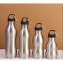 Gym Sport Travel 500ml 750ml Golssy Finished Drinking Bottle 304 Stainless Steel Custom Gourd Shaped Cycling Water Bottles