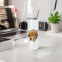 RTS 10pcs 20oz Tumbler Glossy Sublimation White Blank Skinny Straight Tumbler with Plastic Lid Straw Metal Straw Colored Lid