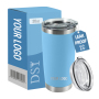 Football 20oz Car Cups Metal Cup Stainless Steel Tumbler Water Bottle Insulated Drinkware Leak Proof with Lid & Straw