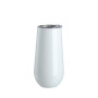 Custom Logo 6oz Sublimation Stainless Steel Double Insulated Champagne Flute Tumbler W/ Lid Cocktail Champagne Toasting Glasses