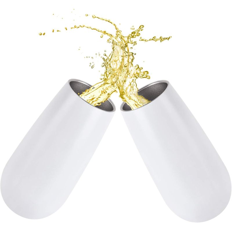 Custom Logo 6oz Sublimation Stainless Steel Double Insulated Champagne Flute Tumbler W/ Lid Cocktail Champagne Toasting Glasses