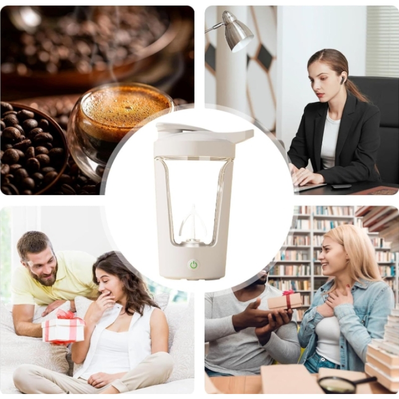 Tritan BPA Free Portable Electric Shaker Bottle Mixer Cup Shaker Cups Coffee Mugs for Protein Shakes Meal Replacement Shakes