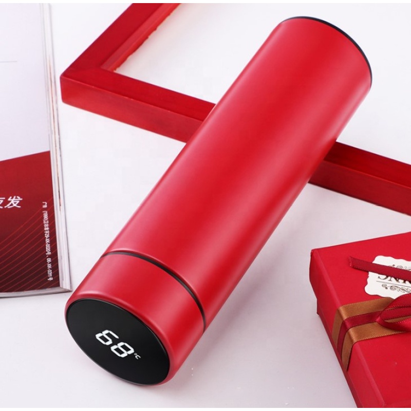 Promotion Gift Cup Custom Waterproof Double Wall Stainless Steel Tea Coffee Smart Water with Temperature Display