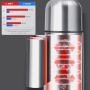 Bullet 350ML/500ML750ML/1000ML Classical Double Wall Stainless Steel Thermoses Vacuum Flasks Bullet Shape Water Bottle