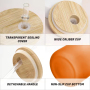 RTS US Warehouse in Stock Mix 8 Colors Gradient Glass Can 16oz Sub Ombre Glass Tumbler with Wood Lid 25pcs/ctn