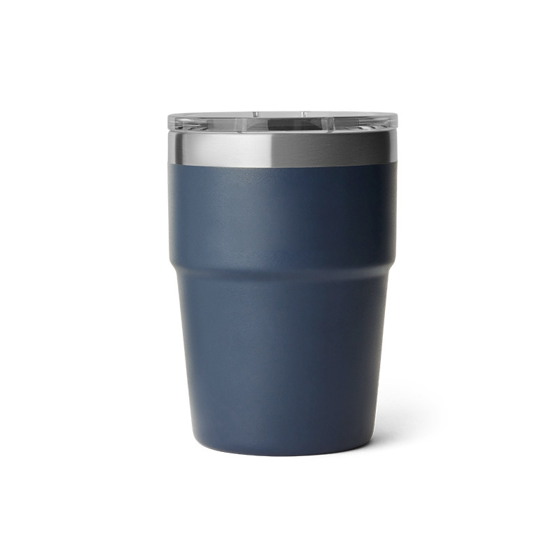 Custom logo 16oz Car Mug 304 Stainless Steel Stacking Coffee Mug Portable Vacuum Insulated Water Cup