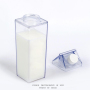 1000ml Acrylic Transparent Milk Water Bottle 500ml BPA clear Milk Box Carton Bottle