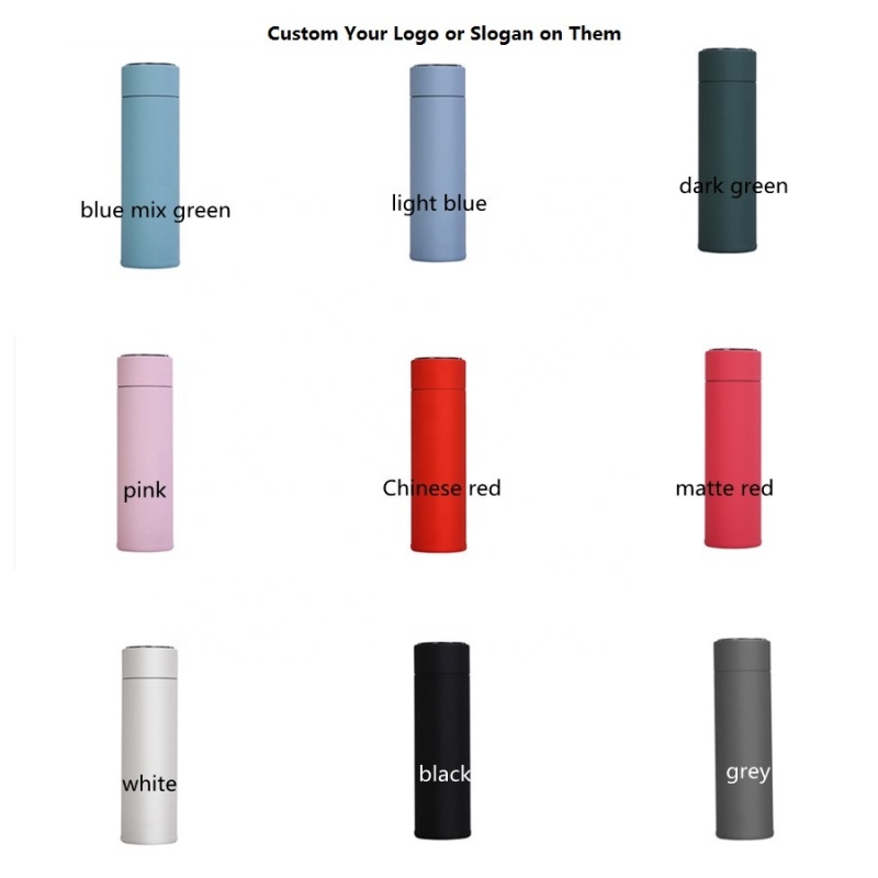 Superior Luxury Custom Brand 12oz Smart Cup Double Wall Medical Level Stainless Steel 316 Temperature Mini Smart Water Bottle