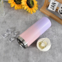 Insulated Tumbler Ombre 16oz Stainless Steel Tumbler Double Wall Vacuum Cup Tumbler With 2 Lids and Straw