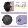 Insulated Tumbler Ombre 16oz Stainless Steel Tumbler Double Wall Vacuum Cup Tumbler With 2 Lids and Straw