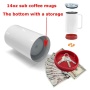Sublimation 14oz Sublimation Handle Tumbler with Plastic Storage Bottom Container Sublimation Beer Coffee Mug