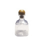 Ready for Shipment 375ml Mini Tequila Bottles Acrylic Water Reusable Cup Mini Tequila Bottles with Wooden Stopper