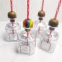 Ready for Shipment 375ml Mini Tequila Bottles Acrylic Water Reusable Cup Mini Tequila Bottles with Wooden Stopper