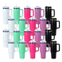 RTS USA Warehouse Stock 20pcs/ctn 5 Colors Mix H2.0 40oz Rainbow Underneath Powder Coated Stainless Steel Tumbler for Laser