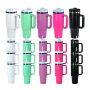 RTS USA Warehouse Stock 20pcs/ctn 5 Colors Mix H2.0 40oz Rainbow Underneath Powder Coated Stainless Steel Tumbler for Laser