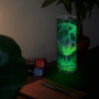 RTS USA 20oz Glow in the Dark White to Green Straight Stainless Steel Tumbler with Straw Stocked at Warehouse for Sublimation