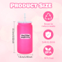 Hot Sell 16oz Colored Matte BPA Free Kids Plastic Cups Acrylic Can Ombre Plastic Tumbler with pp Plastic Lids and Straws
